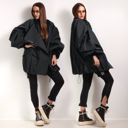 SOFTSHELL OVERSIZE BOMBER BLACK