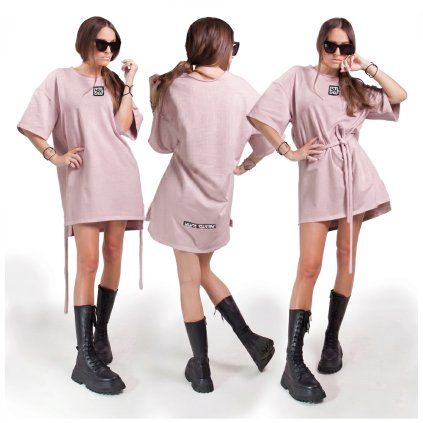 TEE DRESS pink