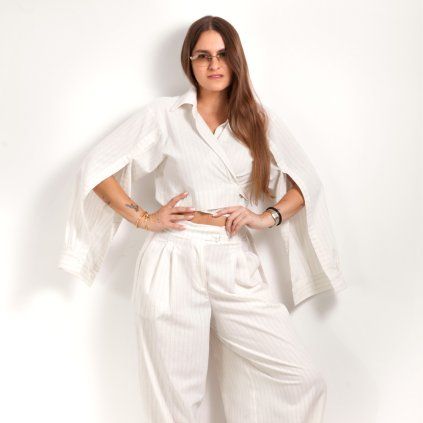 LINEN WRAP SHIRT