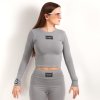 grey longsleeve top