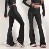 FLARE LEGGINGS INSIDE OUT black