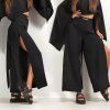 WRAP PANTS black