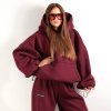 oversize hoodie burgundy