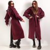 LONG COAT BURGUNDY