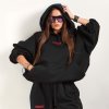 MEGA OVERSIZE HOODIE blackxred