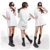 TEE DRESS white
