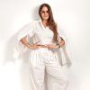 LINEN WRAP SHIRT