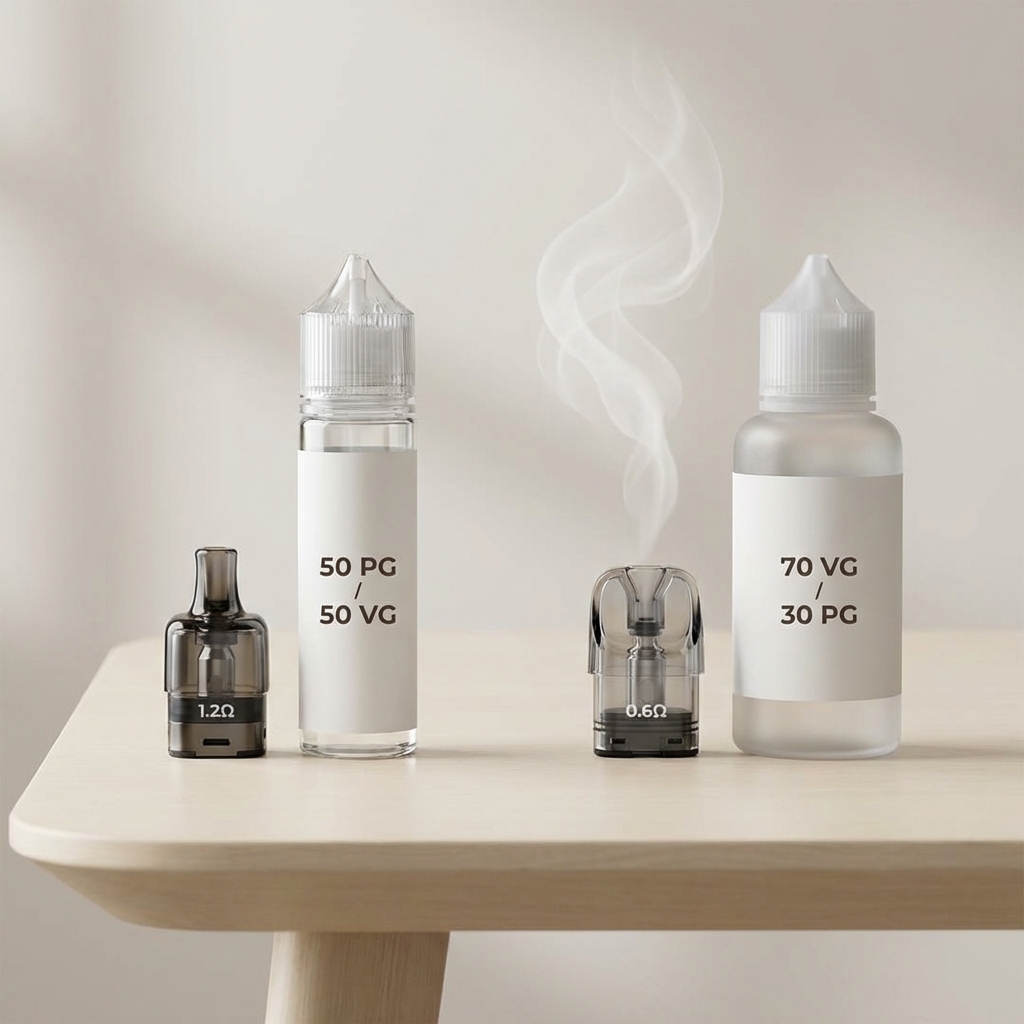 Tekuté palivo pro váš POD: Jak vybrat správný liquid pro cartridge 0.6Ω a 1.2Ω?