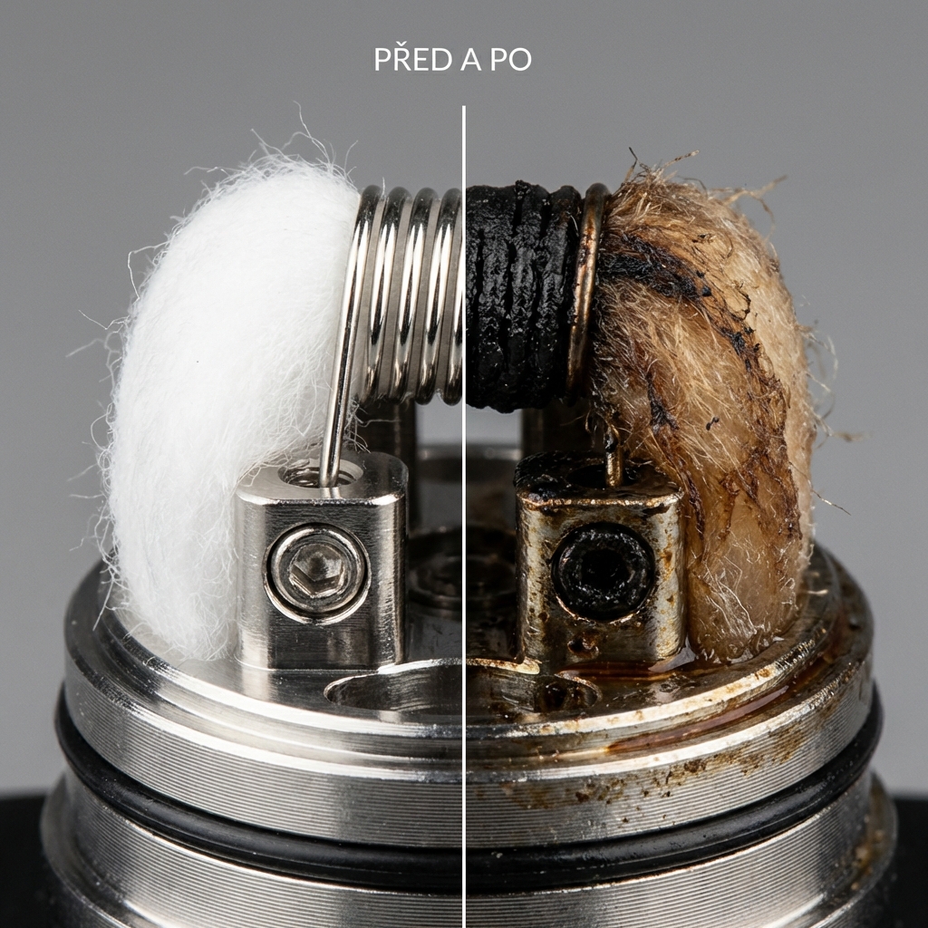 Proč můj vape chutná spáleně? 4 důvody a návod, jak to navždy vyřešit