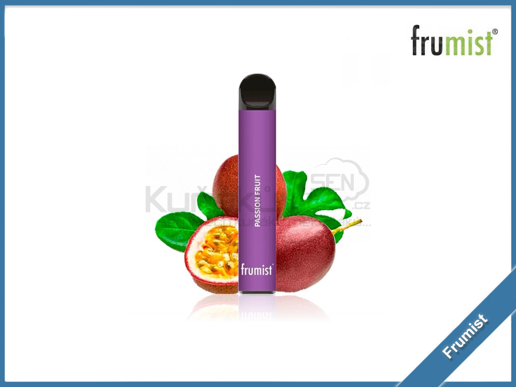 Jednorázová e-cigareta Frumist - Passion Fruit (Exotická maracuja) - SALT  20 mg/ml - KurakuvSEN.cz