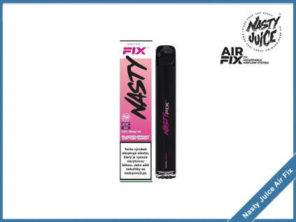 Blackcurrant Cotton Candy jednorazova elektronicka cigareta nasty juice air fix