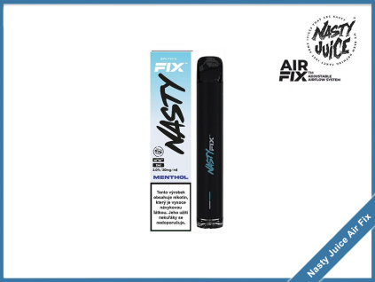 menthol jednorazova elektronicka cigareta nasty juice air fix