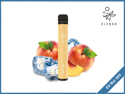 Peach ice elf bar 600