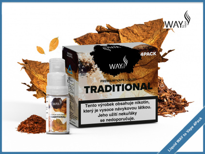 traditional Liquid WAY to Vape 4pack