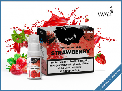 strawberry Liquid WAY to Vape 4pack