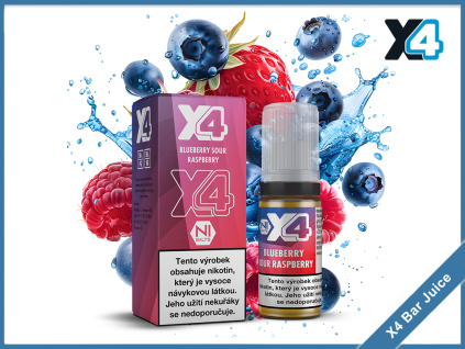 blueberry sour raspberry X4 Bar Juice