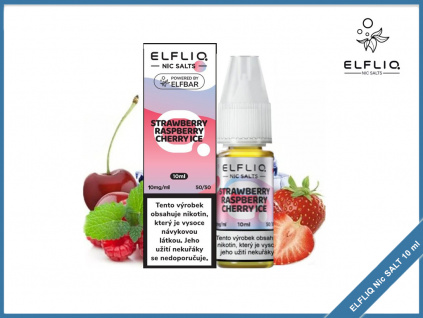 strawberry raspberry cherry ice ELFLIQ Nic SALT elfbar