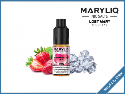Strawberry Ice maryliq nic salts lost mary by elfbar