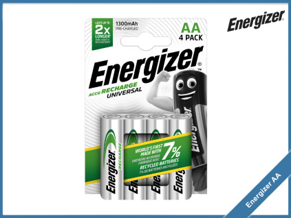 Energizer Universal nabijeci baterie 1300mAh HR6 AA 4ks