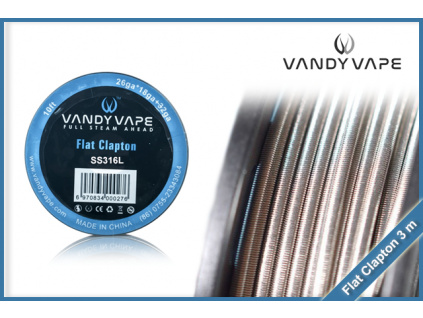 vandy vape flat clapton SS316L 3m