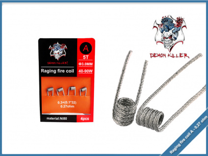 Demon Killer Raging Fire Coil Ni80 4pcs a