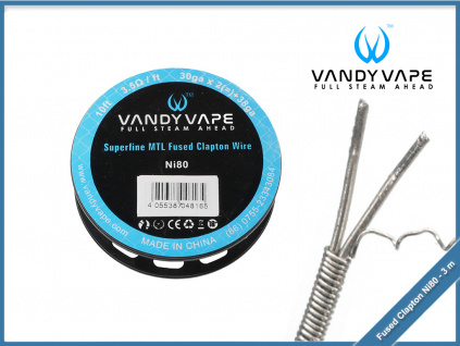vandy vape fused clapton ni80 3m