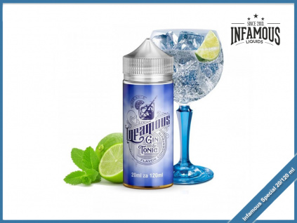 Gin onic Lime infused Infamous special