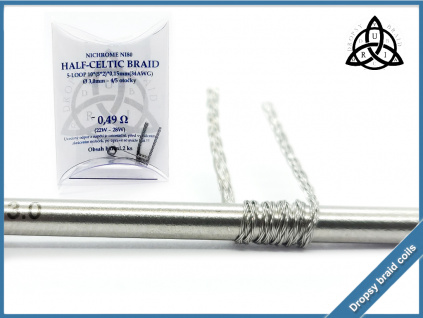 5 loop Half Celtic braid 10 049 ni80