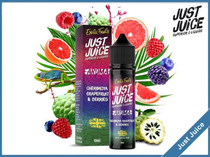 just juice just juice exotic fruits cherimoya grapefruit berries 20ml longfill aroma