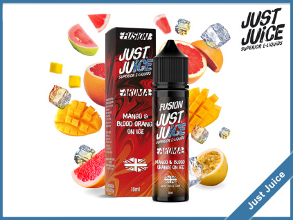 mango blood orange on ice just juice fusion