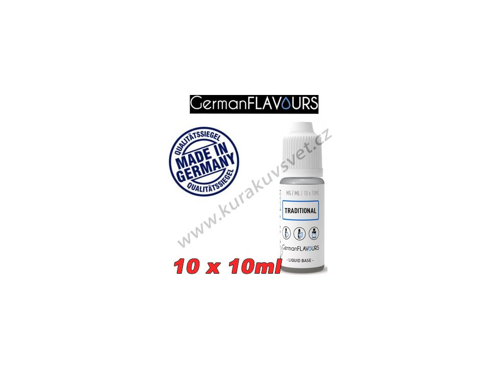 GermanFlavours báze Traditional 6mg 100ml/10x10ml
