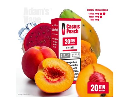 liquid adams vape salt cactus peach 10ml 20mg