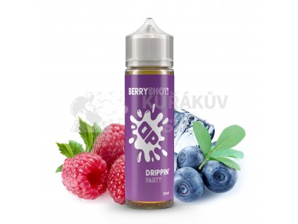 drippin party berryshot kysele maliny a sladke boruvky shake vape 26385