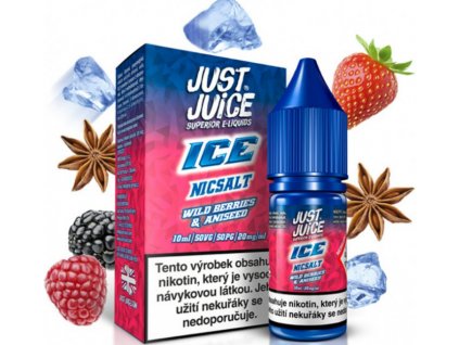 liquid just juice salt ice wild berries aniseed 10ml 20mg