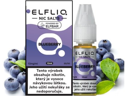 liquid elfliq nic salt blueberry 10ml 10mg