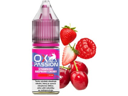 liquid oxva ox passion salts strawberry raspberry cherry 10ml 20mg
