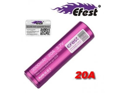 Efest baterie typ 18650 3500mAh 20A! V1 IMR