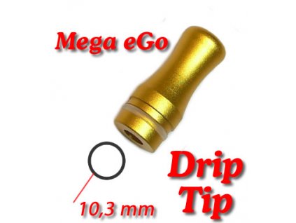 Drip tip Mega ego-A hliník zlatý