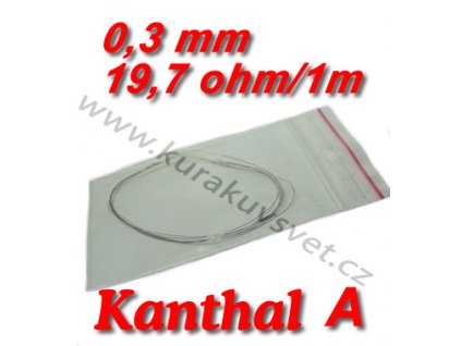 Odporový drát Kanthal A 0,30mm 19,7ohmu