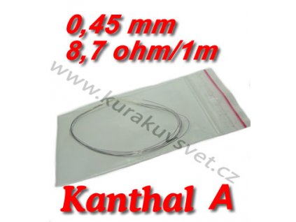 Odporový drát Kanthal A 0,45mm 8,7ohmu