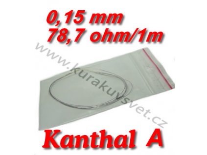 Odporový drát Kanthal A 0,15mm 78,7ohmu