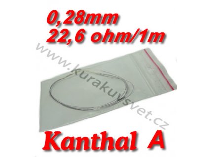 Odporový drát Kanthal A 0,28mm 22,6ohmu
