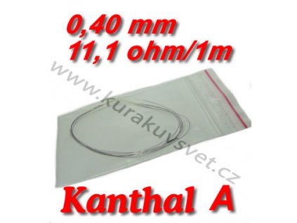 Odporový drát Kanthal A 0,40mm 11,1ohmu