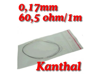 Odporový drát Kanthal DSD 0,17mm 60,5ohmu