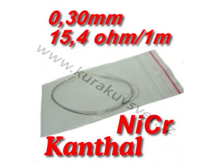 Odporový drát Kanthal NiCr 0,30mm 15,4ohmu