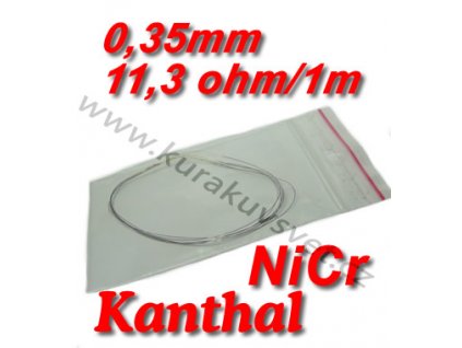 Odporový drát Kanthal NiCr 0,35mm 11,3ohmu