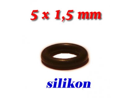 5 ks "O" kroužek 5x1,5mm Silikon