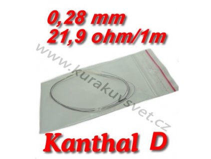 Odporový drát Kanthal D 0,28mm 21,9ohmu