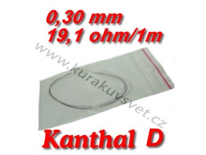 Odporový drát Kanthal D 0,30mm 19,1ohmu