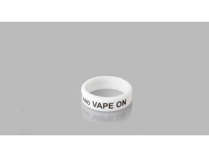 Vape Band - bílá - KEEP CALM and VAPE ON -